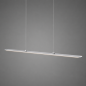Preview: Helestra LEXX LED Pendelleuchte 21 W 1820 lm 2700 K Warmweiß CASAMBI Smart 109 cm Mattnickel-Chrom